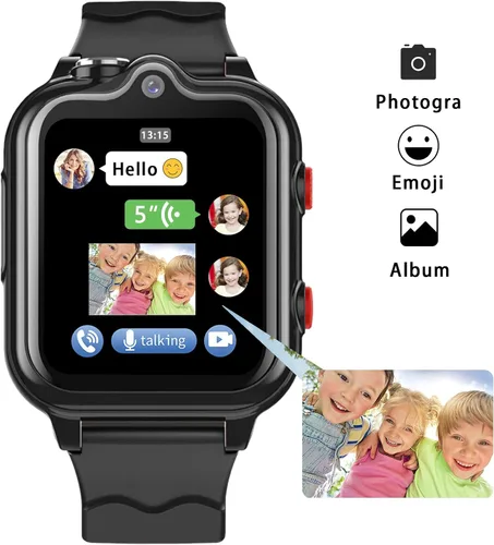 Miniatura 3 de Reloj inteligente para niños, reloj GPS 4G para niños con WiFi, SMS, llamadas, video chat de voz, Bluetooth, grabación de audio, alarma, podómetro