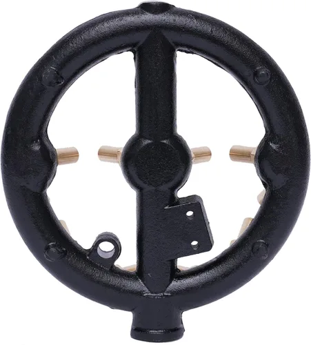 Miniatura 6 de TFCFL Quemador de chorro, 20 puntas G1/2, boquilla de forma redonda, cuerpo de hierro fundido de gas natural con puntas de latón para wok chino