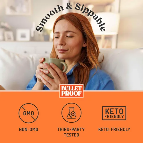 Miniatura 6 de Bulletproof Crema original, 29.6 onzas, crema de café Keto con aceite MCT y mantequilla alimentada con pasto, oferta de valor, el embalaje puede