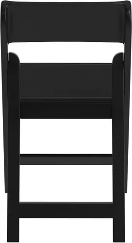 Miniatura 7 de Flash Furniture Hercules Tucker - Silla plegable de resina negra comercial, ligera, asiento extraíble acolchado de vinilo, para uso en interiores