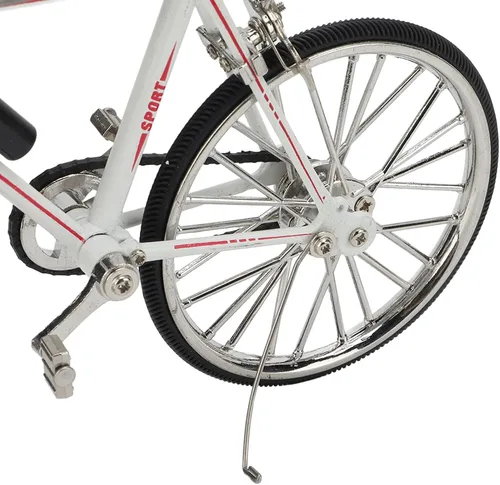 Miniatura 7 de Modelo de bicicleta de montaña de juguete, modelo de bicicleta de metal, mini adorno de escritorio, 4.5 x 7.7 pulgadas