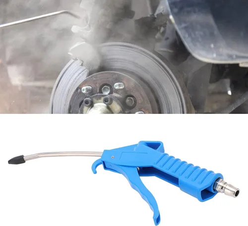 Miniatura 5 de Pistola de soplado de aire, Boquilla de aire doblada con protector de goma, Accesorios para compresores de aire neumáticos, Herramienta de limpieza