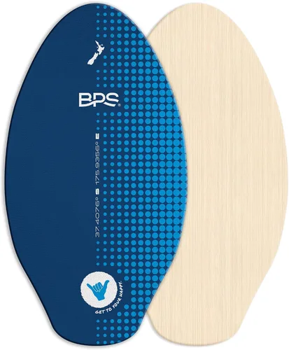 Miniatura 14 de BPS Skimboard 'Shaka' de Nueva Zelanda con almohadillas de agarre EVA de colores y capa transparente de alto brillo tablas de madera para aventuras