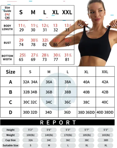 Miniatura 79 de Brasieres deportivos para mujer, con relleno, tipo camiseta sin mangas, sexis, con espalda cruzada, de alto impacto, largos, ideales para practicar