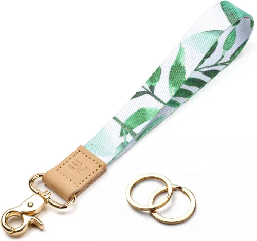 Miniatura 8 de EcoVision - Llaveros lindos con correa para llaves, llavero de muñeca para mujer, correa de insignia con 2 argollas para llaves