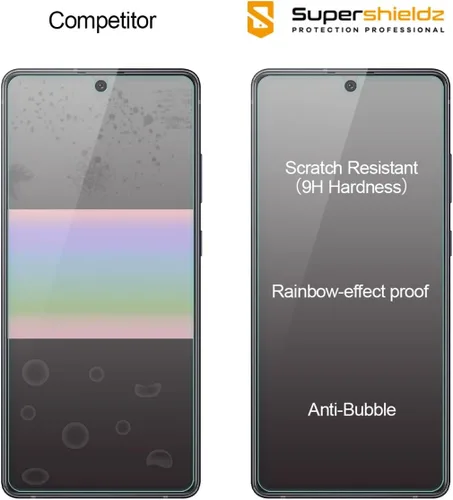 Miniatura 2 de Supershieldz Protector de pantalla de vidrio templado diseñado para Samsung Galaxy A71 5G y Galaxy A71 5G UW, antiarañazos, sin burbujas