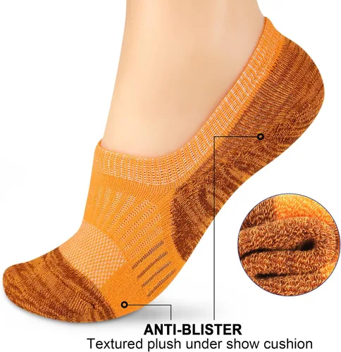 Miniatura 2 de Gonii Calcetines deportivos para mujer, calcetines de tobillo acolchados para correr, corte bajo, 5-8 pares