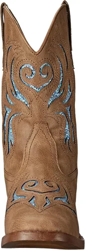 Miniatura 2 de ROPER Botas unisex con purpurina Breeze Western para niños, Beige Bronceado
