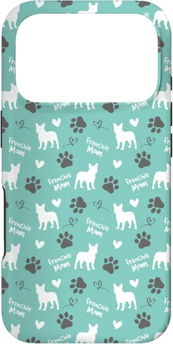 Miniatura 29 de Funda para iPhone 13 Pro Max Frenchie Mom Bulldog Francés Mamá Azul Mujeres