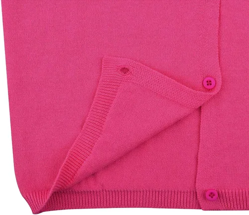 Miniatura 3 de GSVIBK Cárdigan de algodón de manga larga con botones para niñas y bebés, suéter de cuello redondo, suéter de uniforme