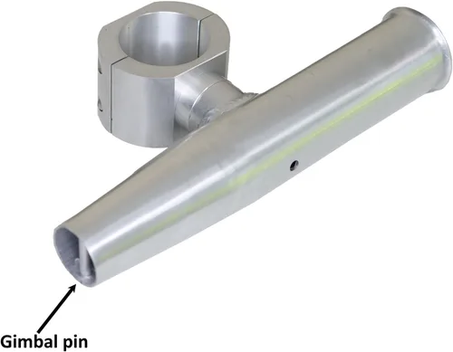 Miniatura 7 de Soporte de varilla de aluminio con abrazadera única en ajuste 1.5 ", 1.875 ", 2 "pulgadas horizontal o vertical Torre de barco de pesca/poste