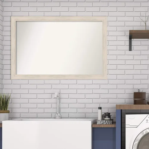 Miniatura 789 de Amanti Art Espejo personalizado, espejo estrecho de baño de oro blanco, espejo de pared o espejo de tocador de baño sobre el fregadero
