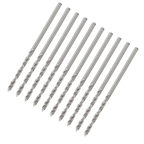 Miniatura 7 de Juego de brocas de acero de alta velocidad de 0.069 in de vástago recto para perlas de perlas herramientas de perforación de joyería