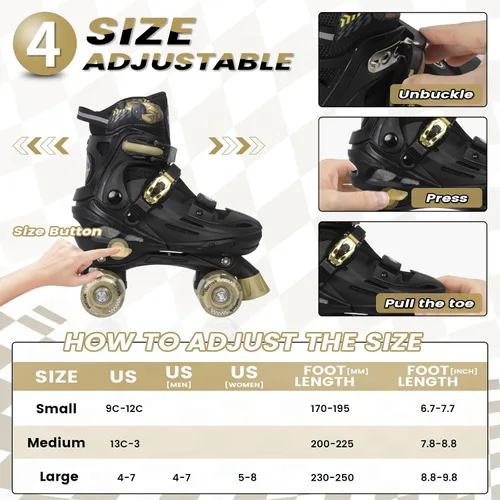 Miniatura 5 de Nattork - Patines ajustables para niños, chicos y chicas adolescentes de 4 a 16 años - Idea de regalo genial con diseño de auto de carreras