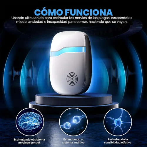 Miniatura 3 de Repelente ultrasónico para interiores de roedores y plagas (actualizado 2026), fuerza de conducción más fuerte, repelente para ratones, ratas