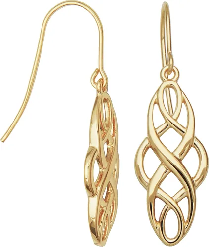 Miniatura 2 de Amazon Essentials Aretes colgantes de plata de ley con nudo celta oxidado (anteriormente colección Amazon)