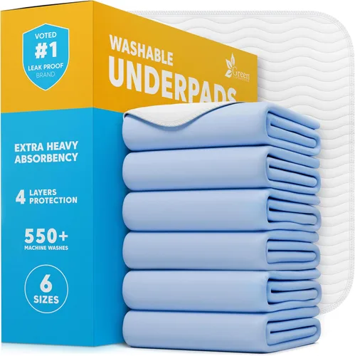 Miniatura 10 de GREEN LIFESTYLE Almohadillas absorbentes lavables – Almohadillas impermeables reutilizables para niños, personas mayores y adultos – Ideal