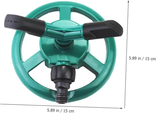 Miniatura 8 de Wakauto Automatic Rotating Lawn Sprinkler Spray Mode Garden Watering Tool with Stable Base for Vegetable and Above Ground Irrigation