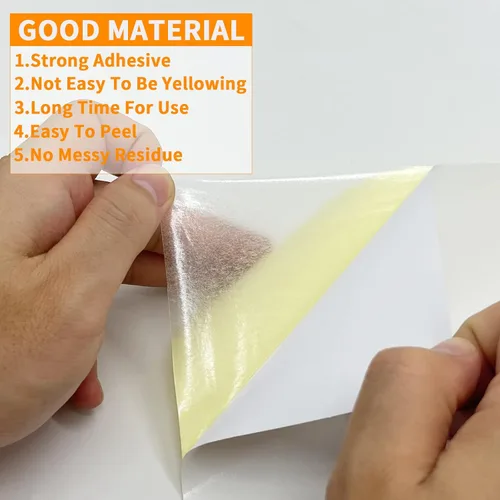 Miniatura 3 de Birllaid 22 hojas de cinta adhesiva transparente de doble cara para manualidades, cinta adhesiva ancha de doble cara para vasos, hojas de cinta