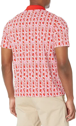 Miniatura 2 de Lacoste Contemporary Collection's - Polo de manga corta para hombre, ajuste regular, estampado gráfico