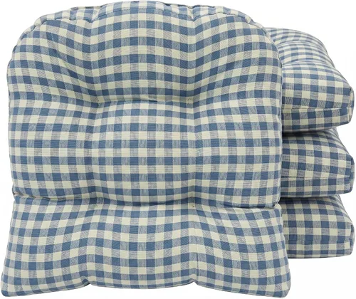 Miniatura 119 de Klear Vu Gripper Overstuffed - Cojines universales antideslizantes para silla de comedor para decoración de cocina o uso de oficina, almohadilla