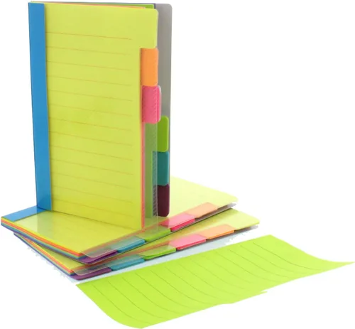 Miniatura 5 de Redi-Tag - Notas adhesivas separadoras, bloc de notas autoadhesivas con renglones y pestañas