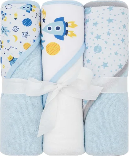 Miniatura 11 de Toallas con capucha para bebé, paquete de 3 toallas de baño suaves con capucha para recién nacidos y niños pequeños, juego de toallas con capucha