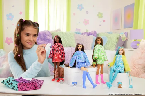 Miniatura 2 de Muñeca Barbie Cutie Reveal y Accesorios con Disfraz de Animal y 10 Sorpresas Incluyendo Cambio de Color, Conejo como Koala en Serie Temática
