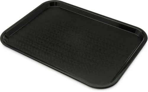 Carlisle FoodService Products CFS CT121603 Cafe Bandeja de plástico estándar para cafetería/comida rápida, certificado NSF, libre de BPA, 16 Negro