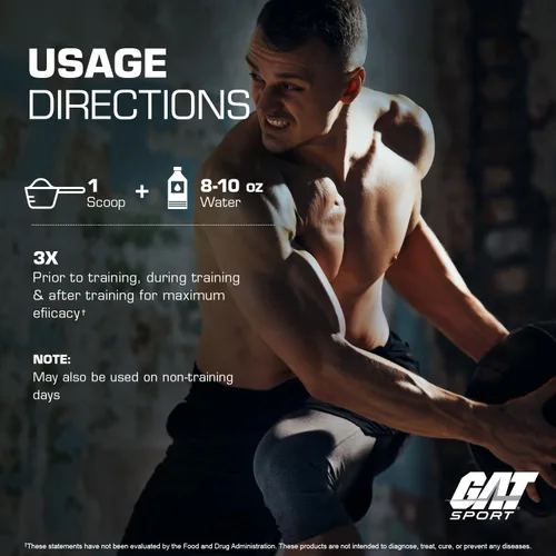 Miniatura 6 de GAT SPORT Flexx EAA + Hydration, aminoácidos esenciales avanzados, 30 porciones (Blue Razz)
