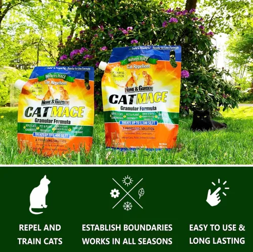 Miniatura 4 de Nature's Mace, Mace para gatos, granular de 2.5 libras, repelente de gatos al aire libre para mantener a los gatos alejados, mantener a los gatos