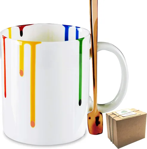 Taza de artistas novedosos para amantes del arte, regalos de artista para mujeres, taza de graduación para amantes de la pintura, amigos, hermana,