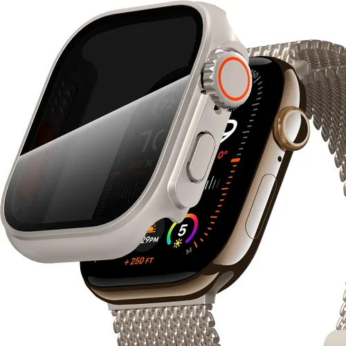 Miniatura 16 de Suoman para Apple Watch Protector de Pantalla de Vidrio Templado de 40 mm, [Aspecto Ultra] Funda Protectora Dura de PC para Todo el Contorno