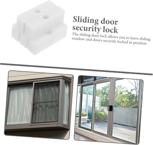 Miniatura 4 de DOITOOL Cerraduras de ventana 10 Uds. Tapón de ventana Cerradura de puerta corredera Barra de seguridad Ventana de seguridad Barra de bloqueo
