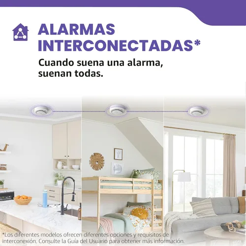 Miniatura 7 de Kidde Detector de humo y monóxido de carbono cableado, batería de reserva de 10 años, alertas de voz, indicadores de luz de advertencia LED