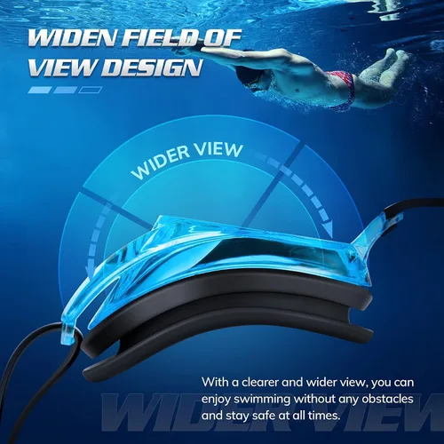 Miniatura 5 de Portzon Dynamics - Gafas de natación antiniebla, transparentes, sin fugas, para adultos, hombres y mujeres, color azul