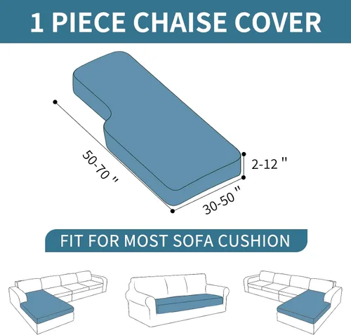 Miniatura 3 de XINEAGE Funda de diván para sofá en forma de L, fundas de sofá modular para mascotas, funda de asiento de sofá antideslizante lavable, fundas