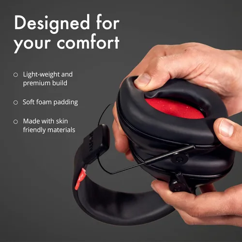 Miniatura 4 de Orejeras Alpine Defender para adultos para reducción de ruido - Auriculares premium de protección contra ruido para estudio, concentración, trabajo