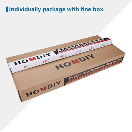 Miniatura 6 de homdiy 5 pares de cajones de cierre suave de 22 pulgadas - Diapositivas de rodamientos de bolas para gabinetes, extensión completa, deslizadores