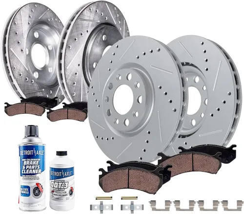Miniatura 14 de Detroit Axle – Pastillas de freno traseras para Mazda 6 2016-2021, pastillas de freno de cerámica con accesorios 2017 2018 2019 2020 de repuesto