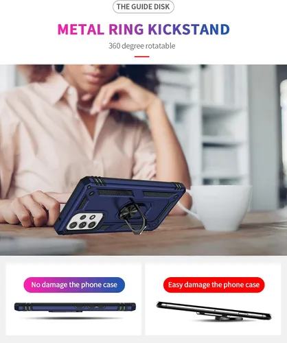Miniatura 3 de Funda compatible con Xiaomi Poco X3 GT, compatible con Redmi Note 10 Pro (China), funda para teléfono 5G con soporte de anillo, fundas 2 en 1