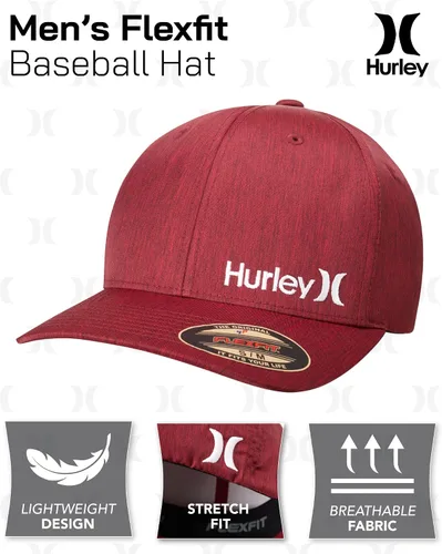 Miniatura 2 de Hurley Men's One & Only Corp Flexfit Perma Curve Bill Baseball Hat