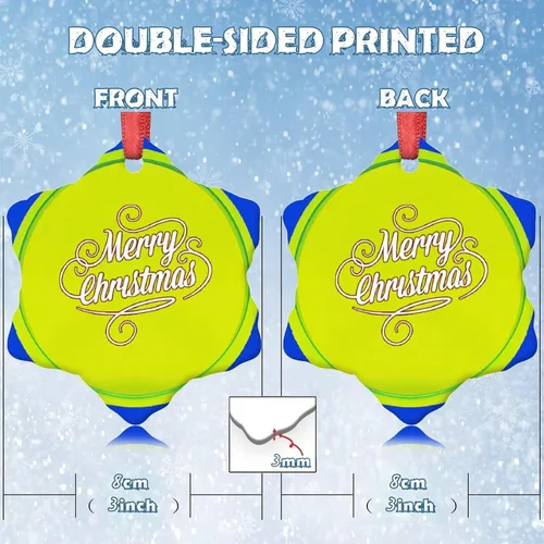 Miniatura 2 de Adornos de pelota de tenis para árboles de Navidad, adornos deportivos de Navidad personalizados 2022, adornos colgantes conmemorativos de Navidad