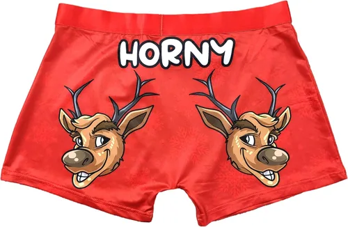 Miniatura 2 de Random Stock Apparel Ropa interior de Navidad para hombre, HO Fun Gag Gift Dirty Santa Boxer Calzoncillos