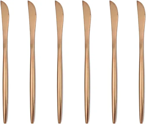 Miniatura 6 de JASHII Tenedores de frutas para aperitivos, tenedores de postre, tenedores de ensalada, hermosos tenedores de acero inoxidable para fiestas, Tenedor