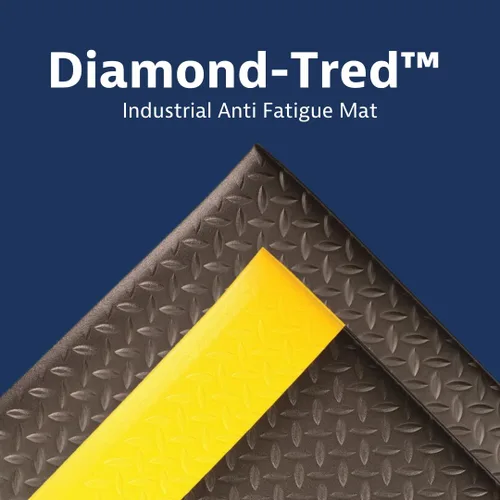 Miniatura 2 de NoTrax 418S0223BY Diamond Tred - Alfombrilla antifatiga de 2 x 3 x 3/8 pulgadas, resistencia al deslizamiento mejorada con bordes biselados