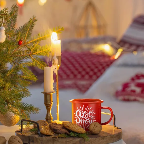 Miniatura 4 de Tioncy Juego de 8 tazas de café de Navidad de 12 onzas, regalos de Navidad para hombres y mujeres, regalos de agradecimiento, tazas inspiradoras