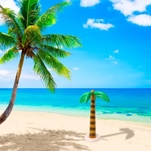 Miniatura 4 de R HORSE Palmera inflable flamenco plátano playa pelota loro playa piscina juguetes para fiesta tropical hawaiana Luau fiesta verano piscina playa