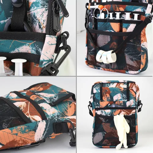 Miniatura 2 de Riñonera para enfermera con soporte para cinta, organizador de bolsillo para enfermeras para profesionales médicos, bolsa de cintura de enfermera