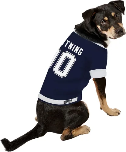 Miniatura 42 de Camiseta NHL Calgary Flames para perros y gatos, talla XL. ¡Deja que tu mascota sea un verdadero fanático de la NHL!